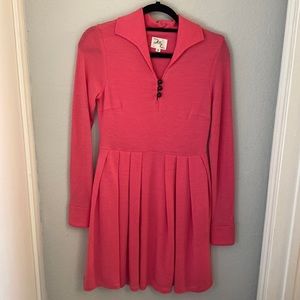 Milly New York Pink Collared Dress